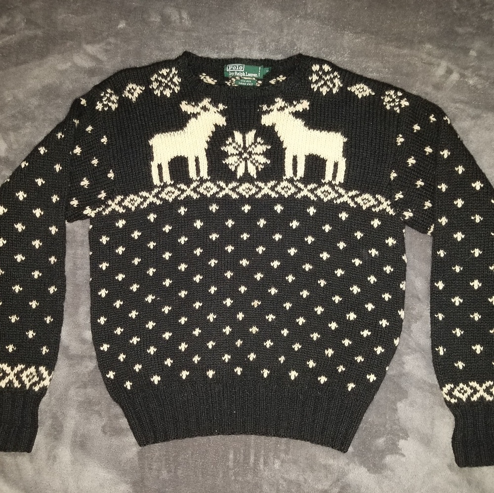 RALPH LAUREN POLO REINDEER SWEATER